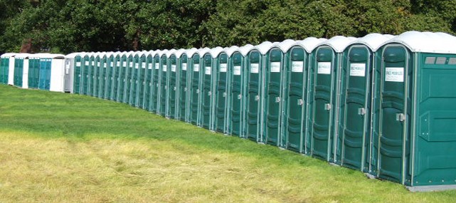 The Ultimate Guide to Badminton Horse Trials - portable toilets galore